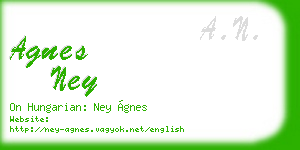 agnes ney business card